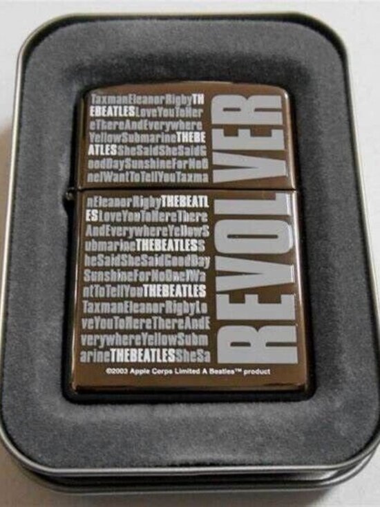 zippo Other - 2004 Polished Beatles Revolver Zippo Lighter